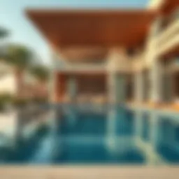 Luxurious outdoor pool at Nikki Beach Villa
