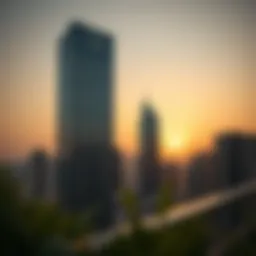 Stunning view of Ontario Tower at sunset