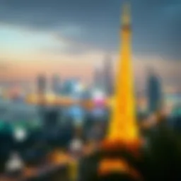 UAE skyline during a holiday celebration