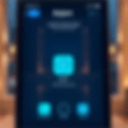 Visual representation of the Dubai Rest App interface