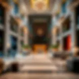 Luxurious lobby of The Address Dubai Mall showcasing elegant design