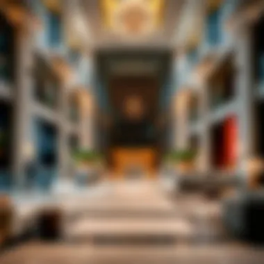 Luxurious lobby of The Address Dubai Mall showcasing elegant design