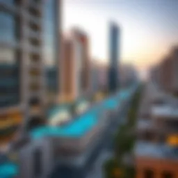Overview of Dubai's real estate landscape highlighting rental properties