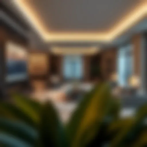 Luxurious living room at W Residences showcasing modern design