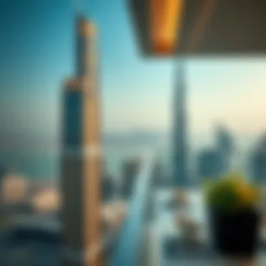 Stunning Dubai Skyline from W Residences Breathtaking skyline view from W Residences balcony
